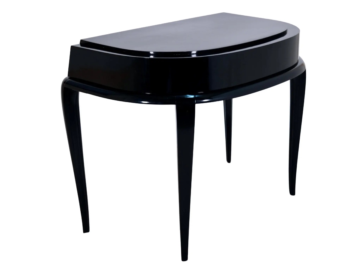 Bureau semi-circulaire en noir-photo-6