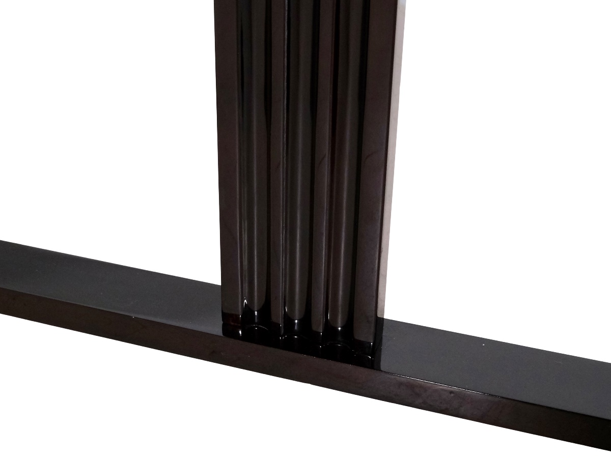 Mahogany Console, Original Art Deco High-gloss Lacquer, France, 1930s-photo-2