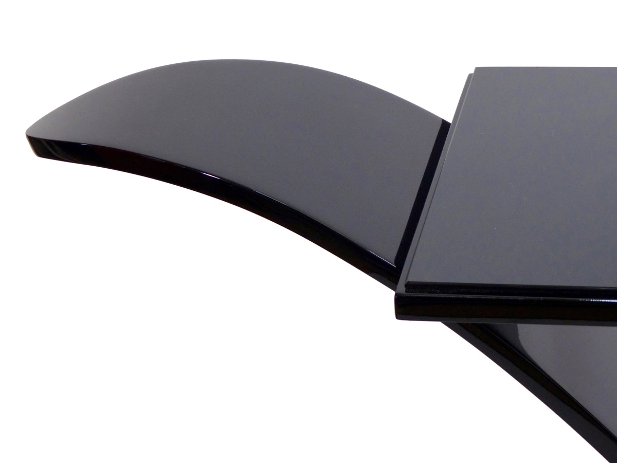 Elegant Style Art Deco Console High-gloss Black Lacquer-photo-2