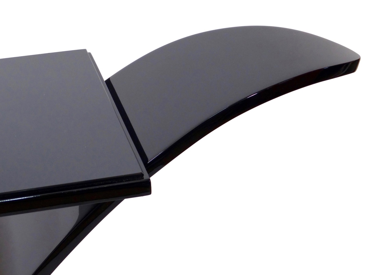 Elegant Style Art Deco Console High-gloss Black Lacquer-photo-4
