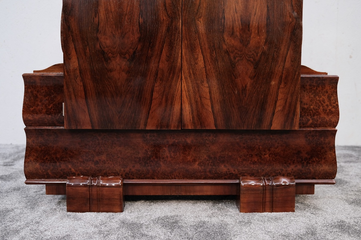 Bookcase, Ash And Thuja Wood, Hand-polished Art Deco Lacquer, Period Piece, France, Circa-photo-3