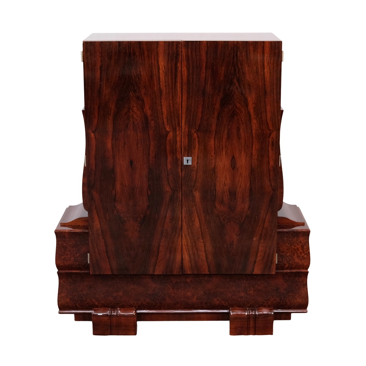 Bookcase, Ash And Thuja Wood, Hand-polished Art Deco Lacquer, Period Piece, France, Circa-photo-6