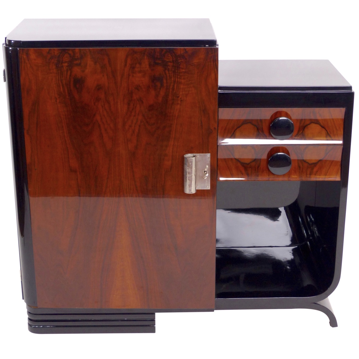 Art Deco Asymmetrical Sideboard With Door And Drawers