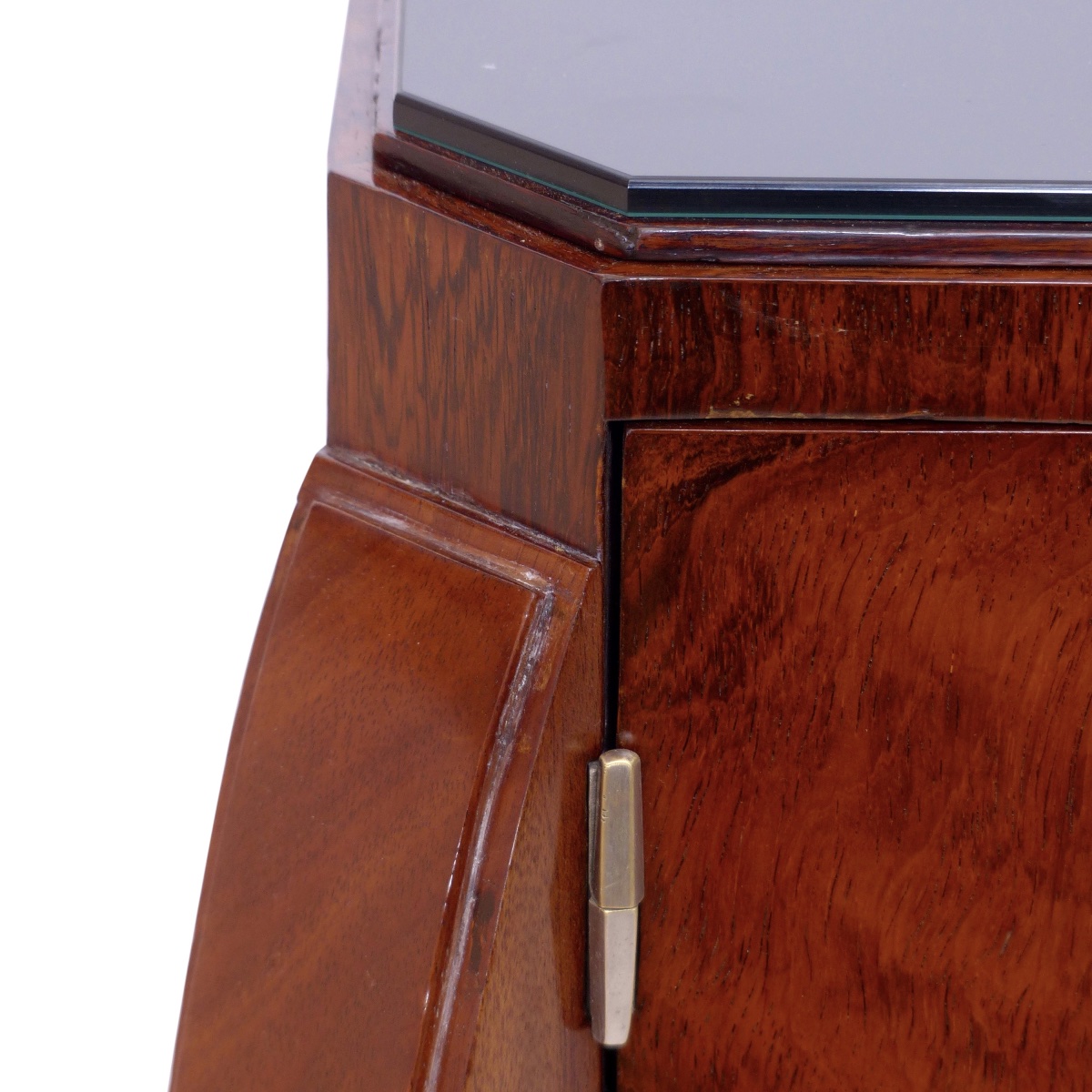 Elegant Art Deco Chest Of Drawers, With 3 Drawers And 2 Doors -photo-4