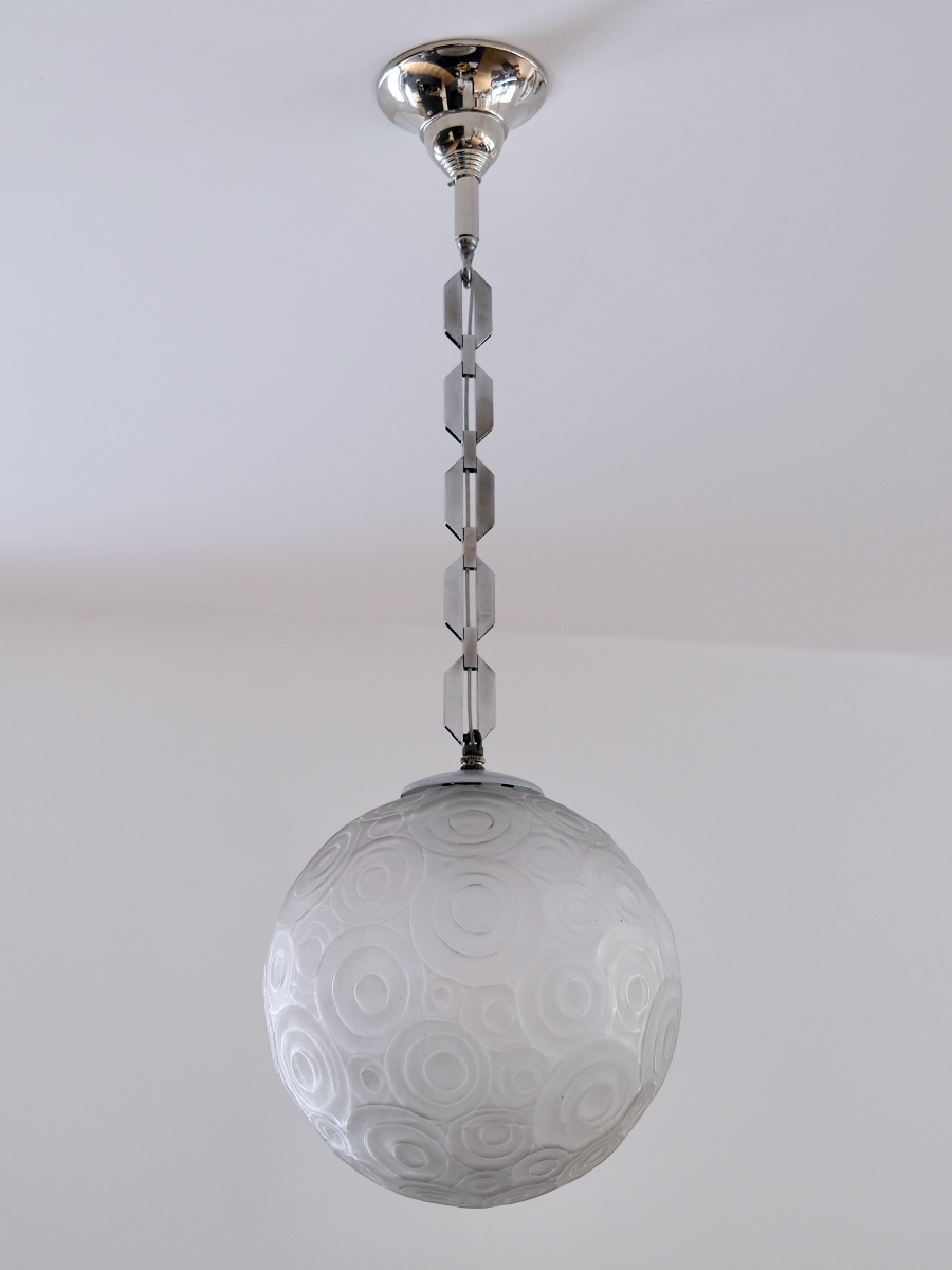 "sabino" Ceiling Light With Glass Globe-photo-4