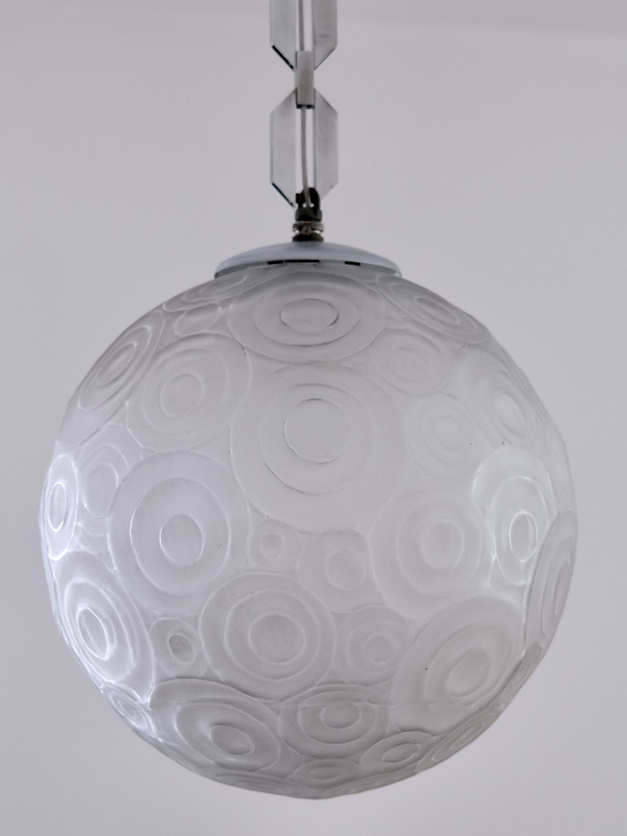 "sabino" Ceiling Light With Glass Globe-photo-1