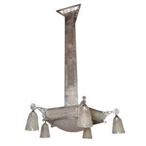Large Art Deco Ceiling Light “degué”
