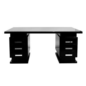 Bureau moderniste en laque noire