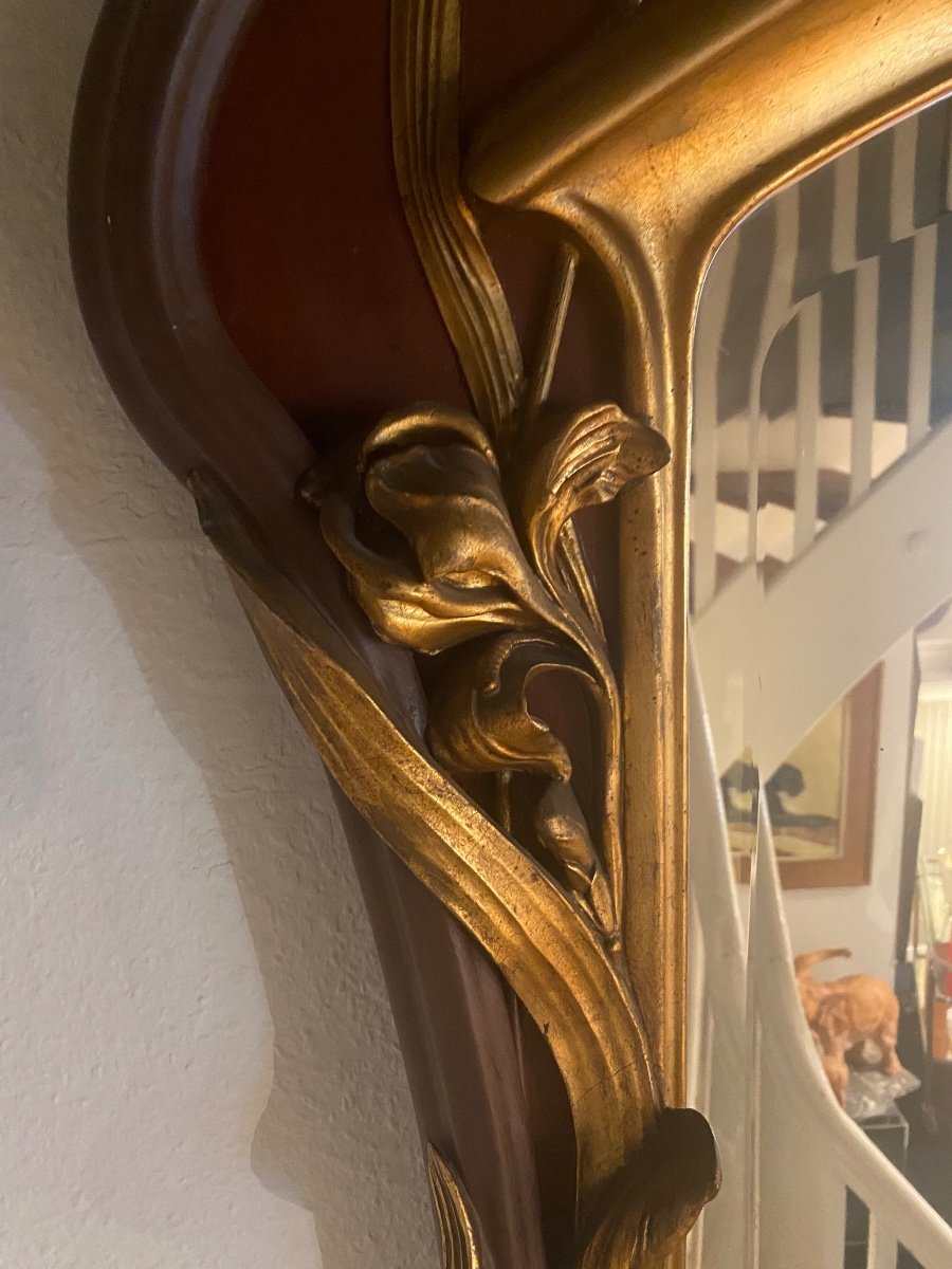 Miroir par Majorelle- France 1900 Art Nouveau-photo-4