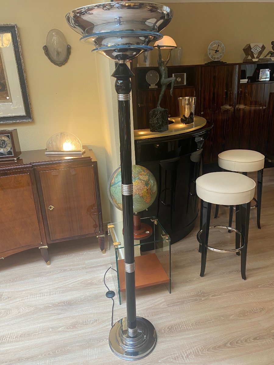 Petitot Floor Lamp 1930s - Art Déco - Paris