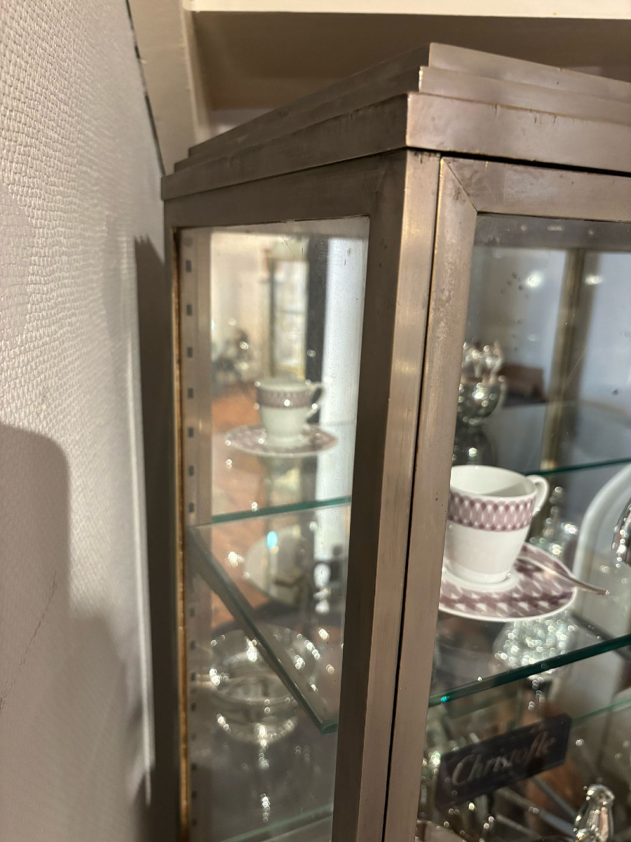 Art Deco Display Cabinet Circa 1930, Bronze, Signed A. Ravenel-photo-2