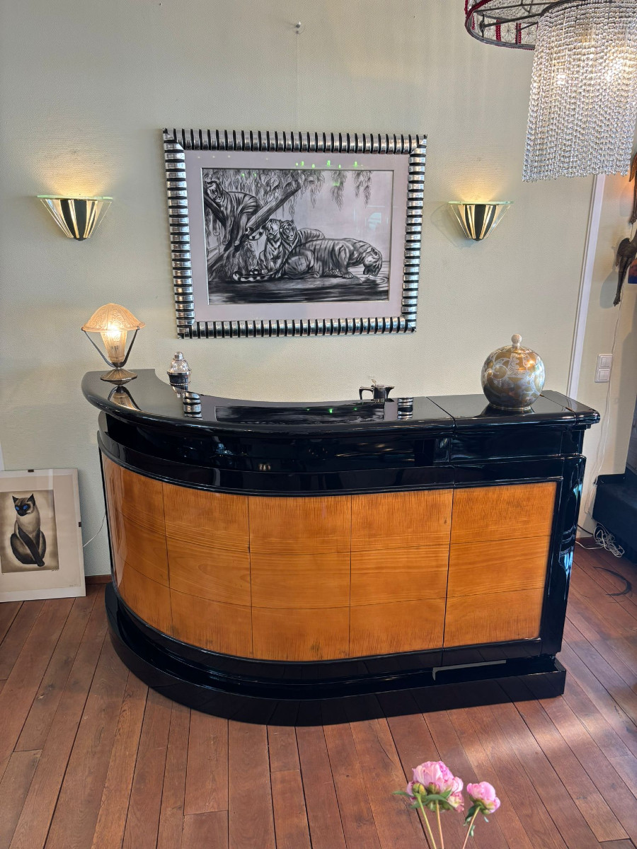 Bar Art Déco vers 1930
