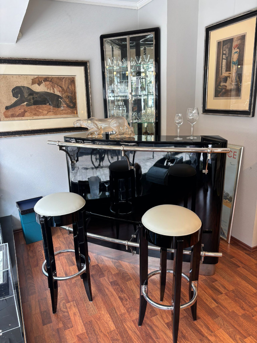 Ensemble bar Art Déco vers 1930