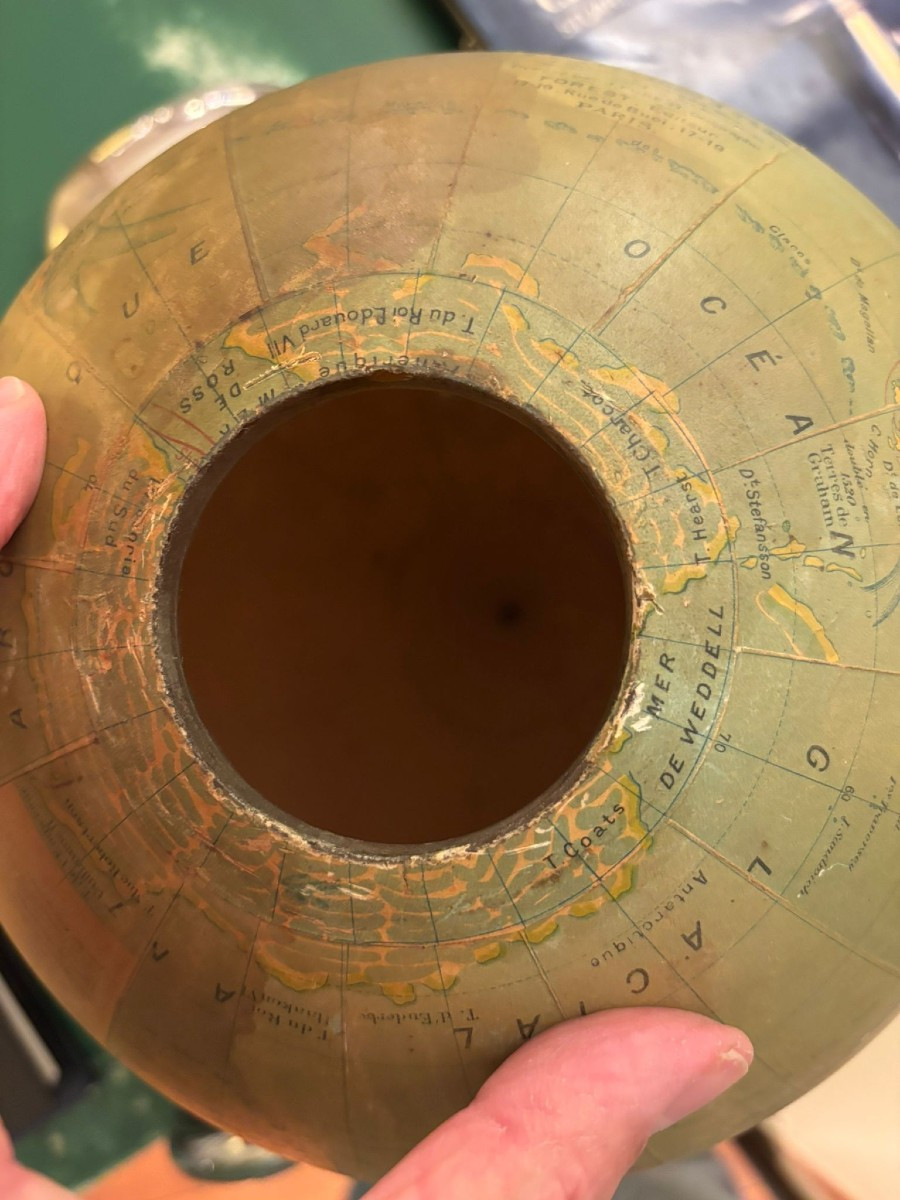 Pendule mappemonde électrique ATO, Art Déco-photo-3