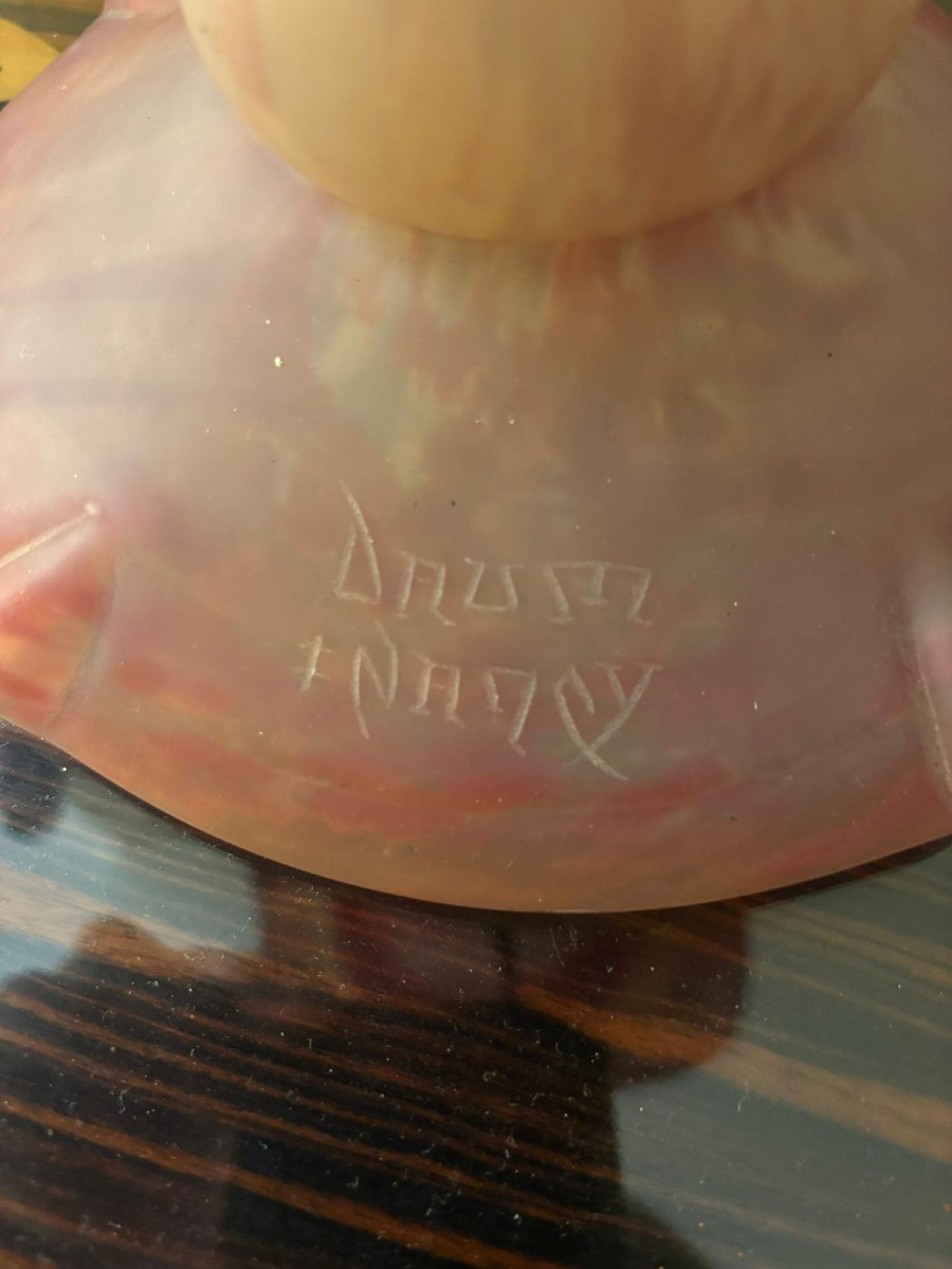 Daum Art Deco Lamp, Nancy, Circa 1920-photo-3