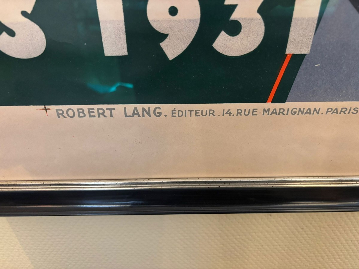 Framed Poster, International Colonial Exhibition Paris 1931, Art Deco-photo-2