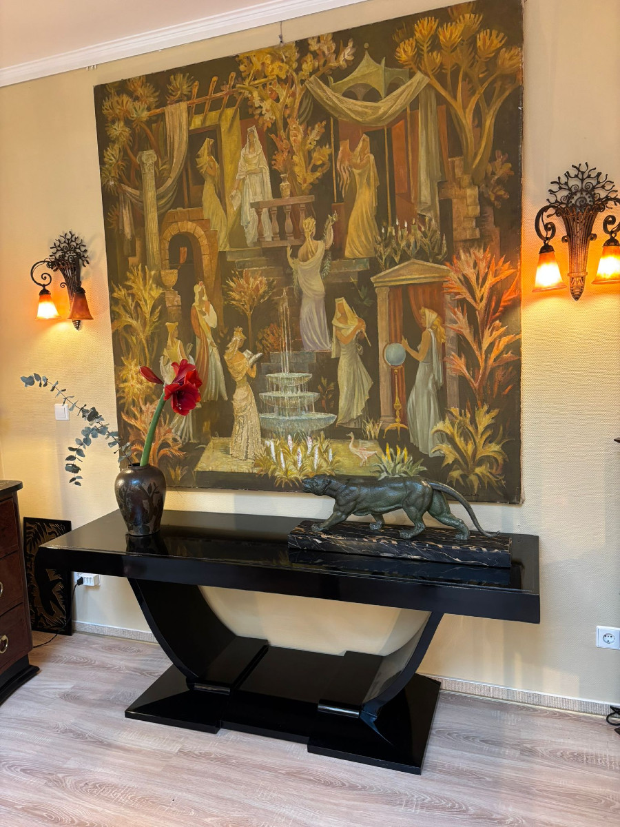 Art Deco Console Table Circa 1930, Custom-made-photo-1