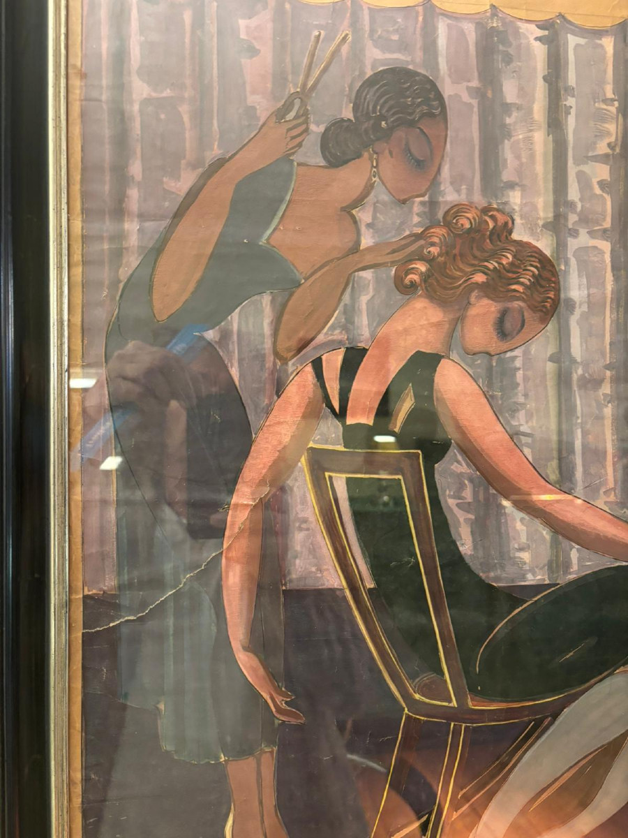 Affiche Art Déco Arts de la coiffure et de la parfumerie, 1931-photo-3