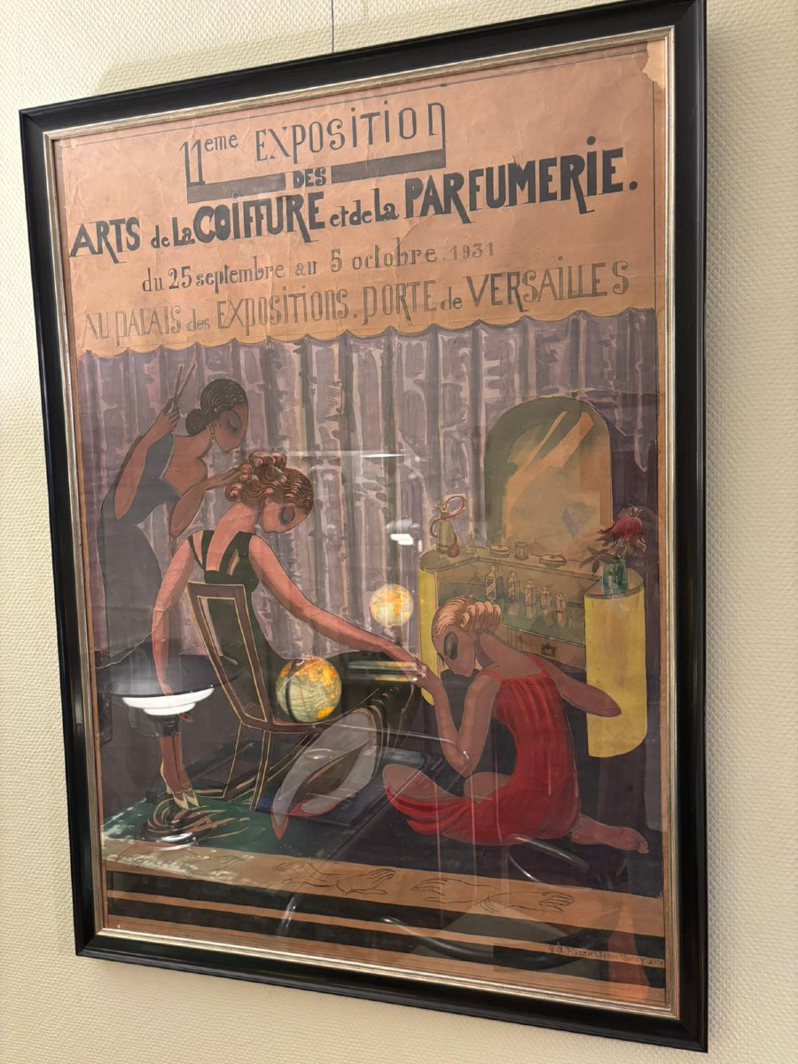 Affiche Art Déco Arts de la coiffure et de la parfumerie, 1931