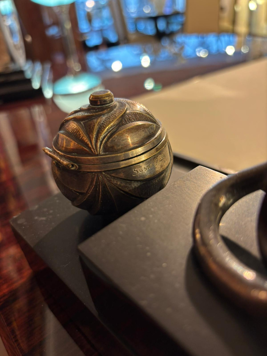 Encrier Art Déco avec panthère de Maurice Prost-photo-1