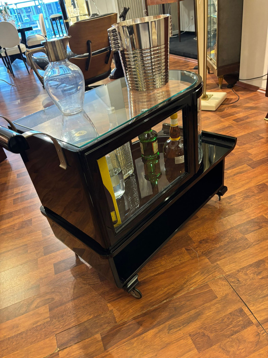 Art Deco Rolling Bar Circa 1930-photo-1