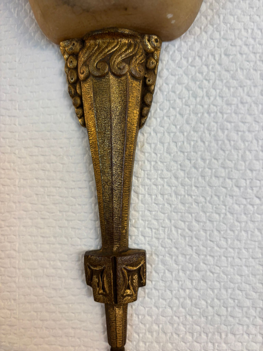 Art Deco Wall Lamp Circa 1925-photo-3