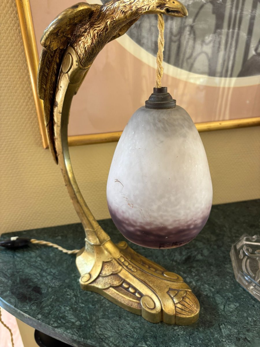 Lampe Art Déco vers 1920 Charles Ranc-photo-2