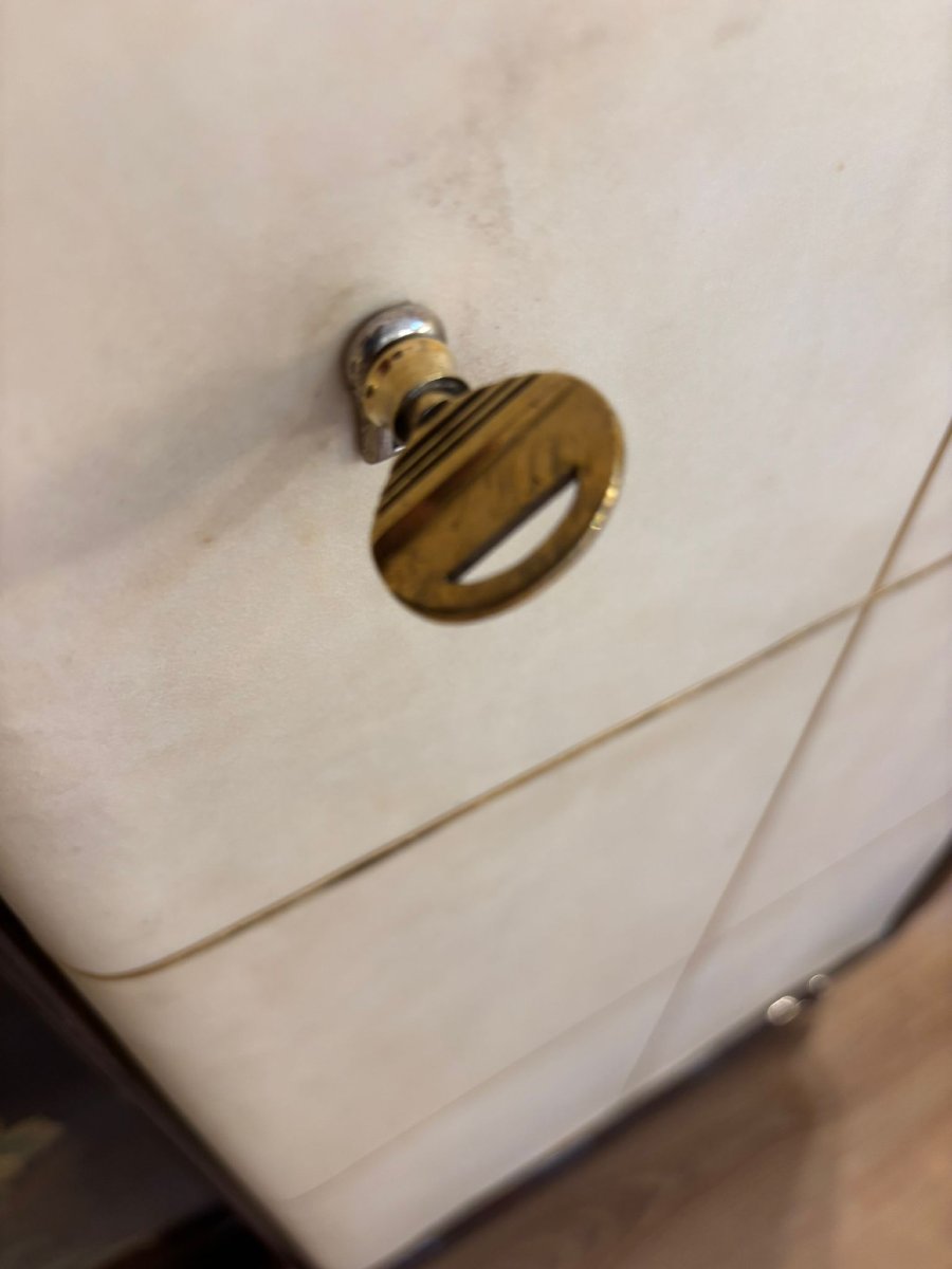 Armoire Art Déco vers 1925 Palissandre et Parchemin-photo-6