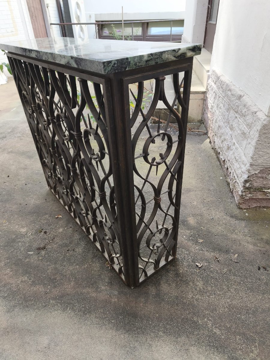 Art Deco Console Table / Radiator Cover, Circa 1930-photo-3
