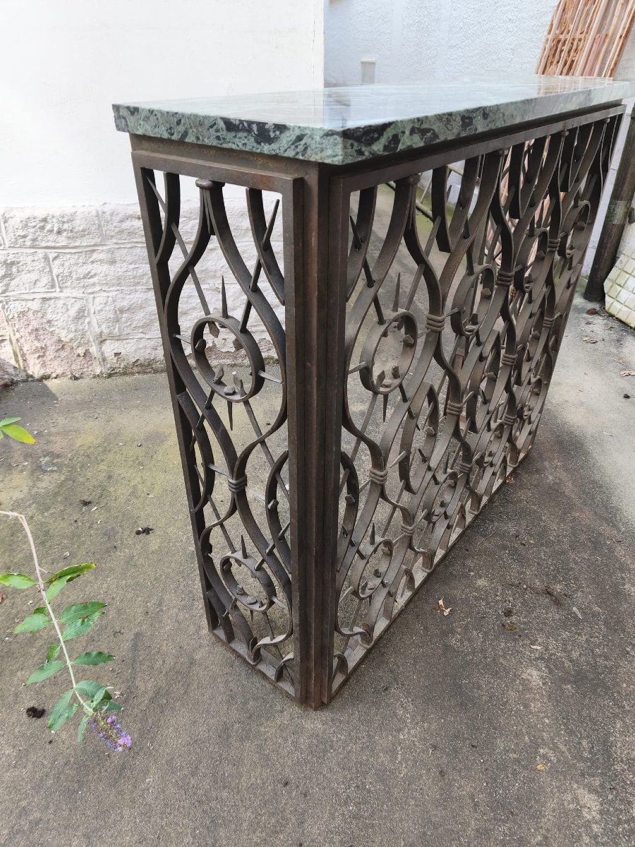 Art Deco Console Table / Radiator Cover, Circa 1930-photo-4