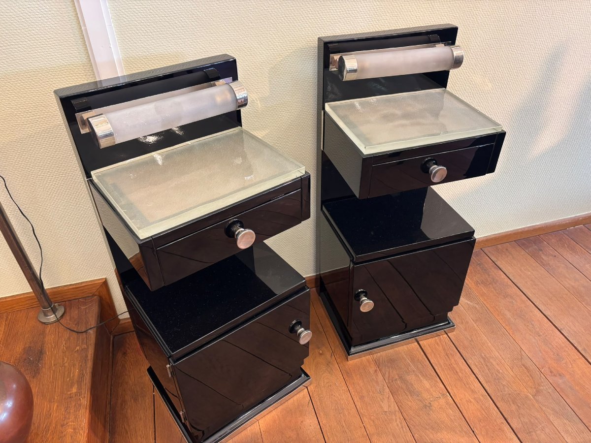 Paire de chevets Art Déco vers 1930