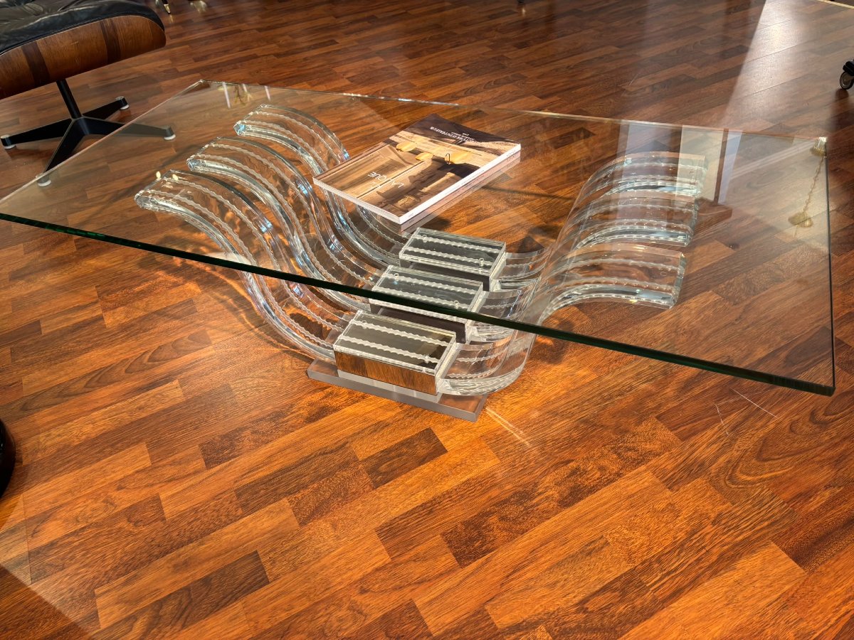 Table basse Perles d´eau Lalique-photo-2