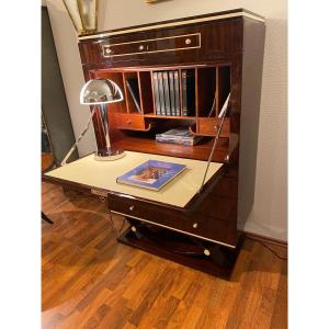 Mahogany Secretary With Bakelit Inlays - Art Deco 1935