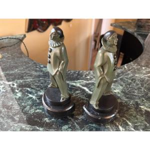 Pair Of Max Le Verrier Art Deco Bookends