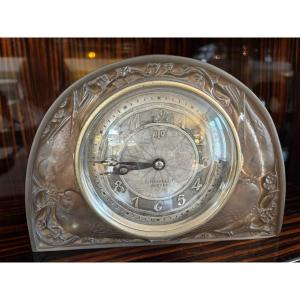Pendule Lalique / ATO  Art Déco "Moineaux"