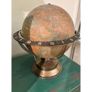 Pendule mappemonde électrique ATO, Art Déco