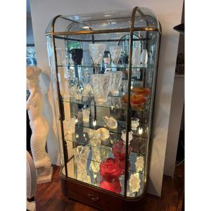 Siegel Paris Showcase, Art Deco Circa 1920 Bronze And Glass