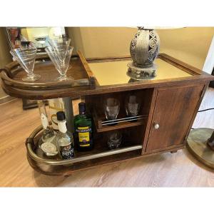 Art Deco Rolling Bar, Circa 1930