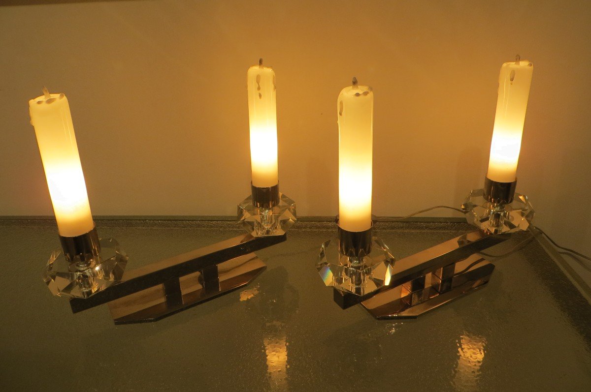 Pair Of Candlestick Lamp
