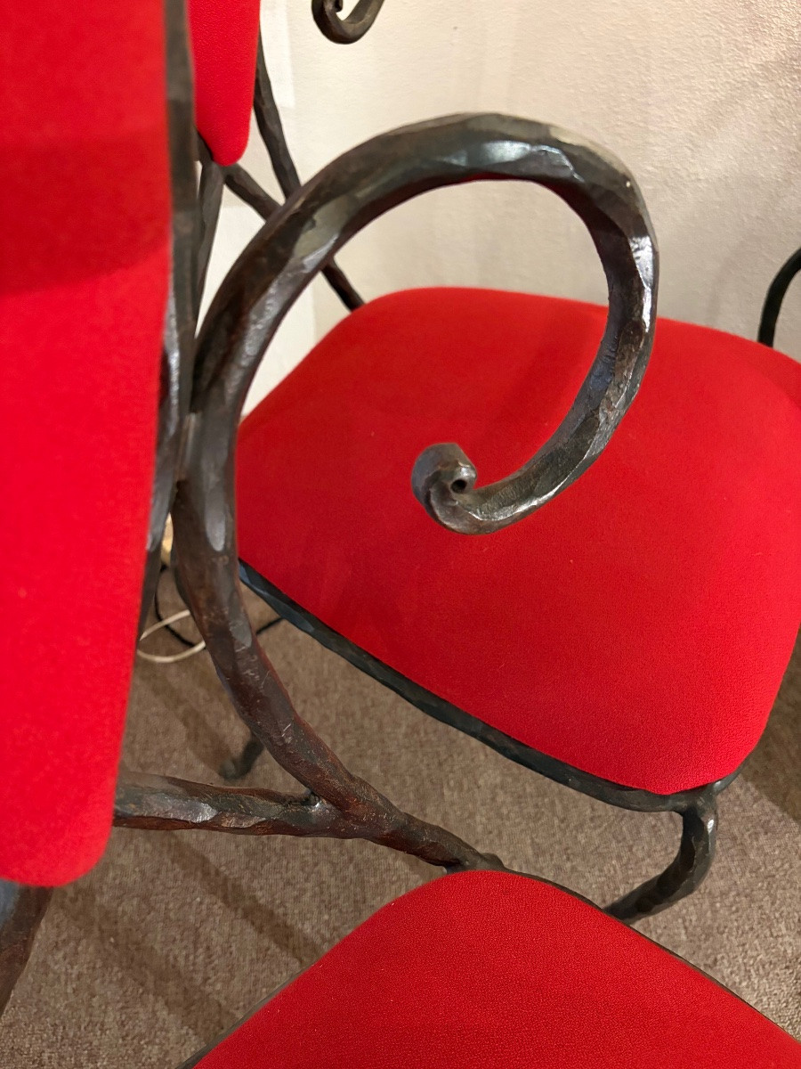 4 Wrought-iron Chairs-photo-2