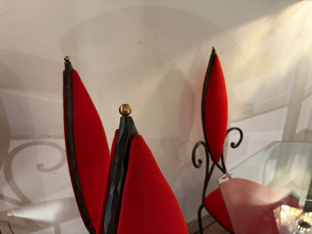 4 Wrought-iron Chairs-photo-6