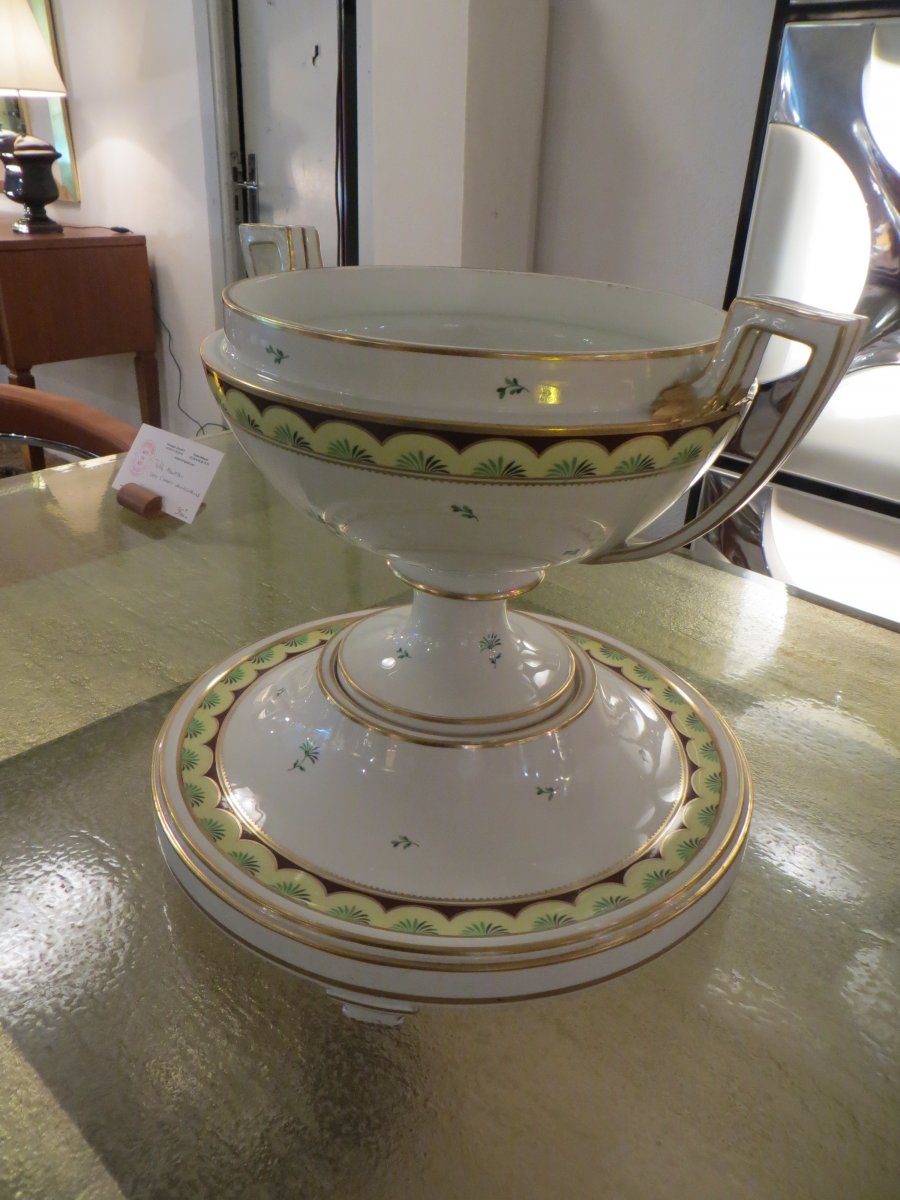 Coupe Porcelaine Viennoise Sur Socle-photo-2