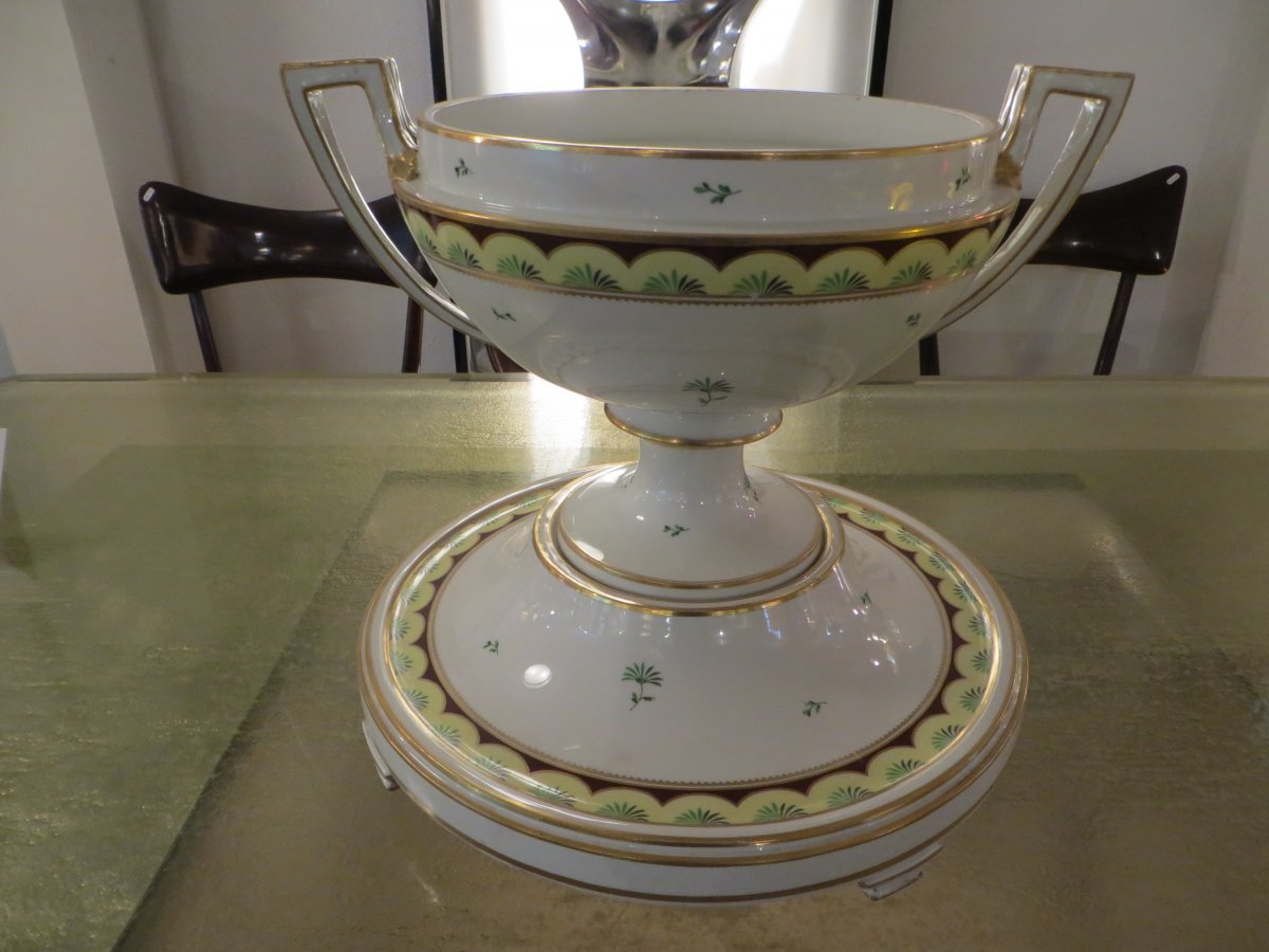 Coupe Porcelaine Viennoise Sur Socle-photo-4