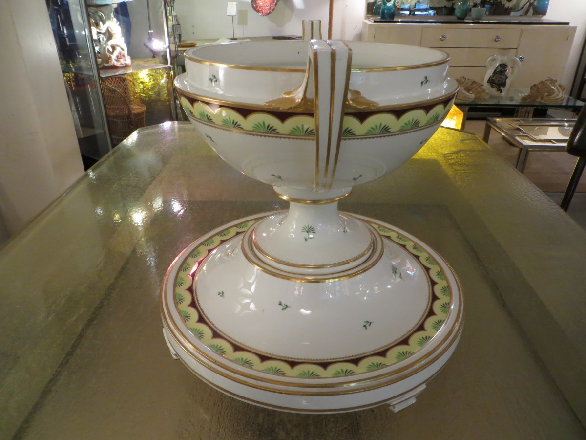 Coupe Porcelaine Viennoise Sur Socle-photo-3