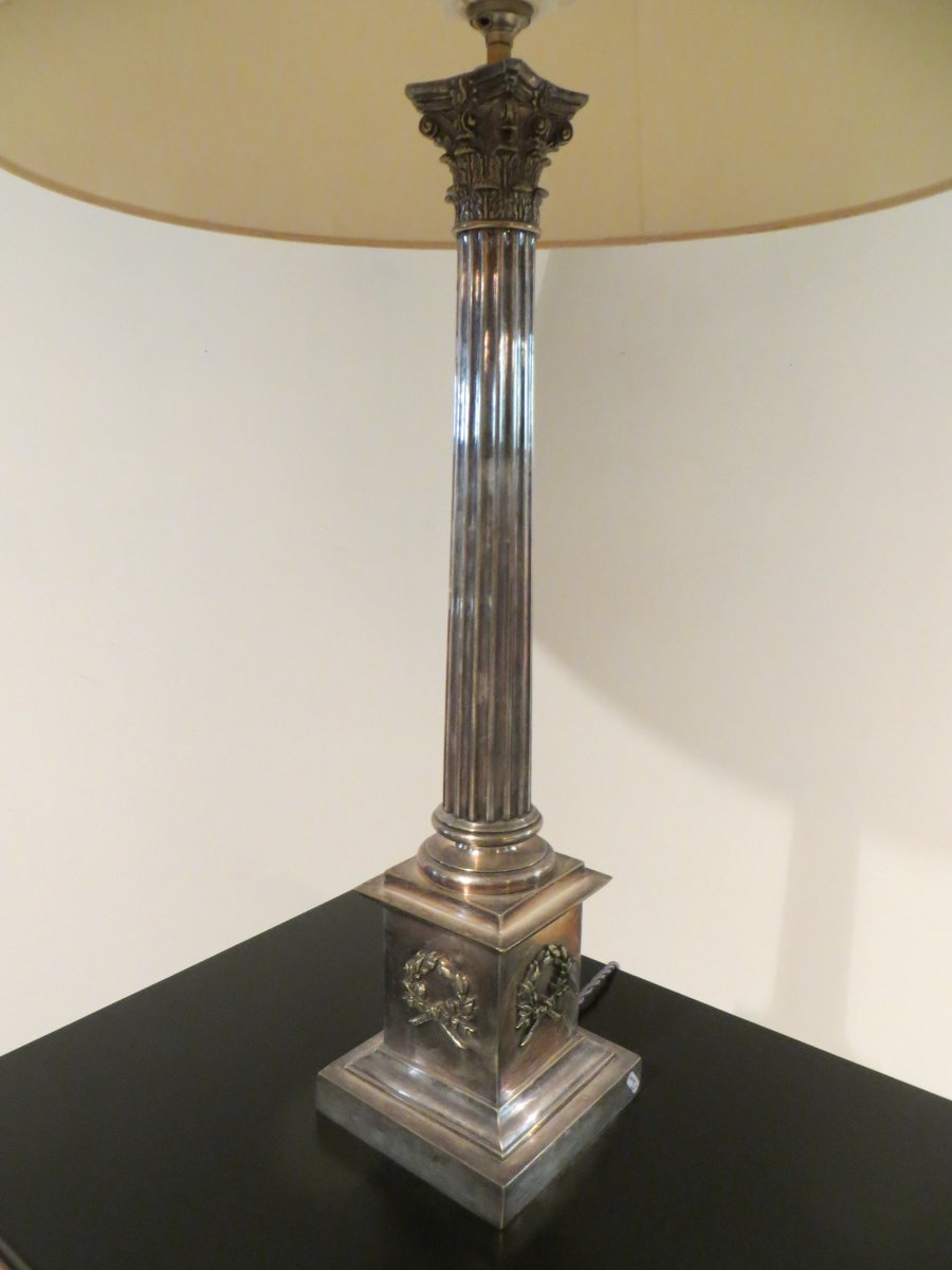 Silver Bronze Lamp Column Shape-photo-3