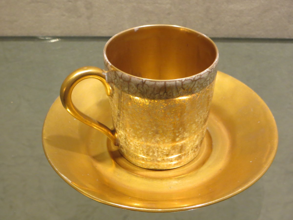 Tasse Et Soucoupe à Café En Porcelaine