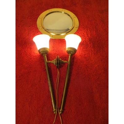 Art Deco Bronze And Brass Sconces