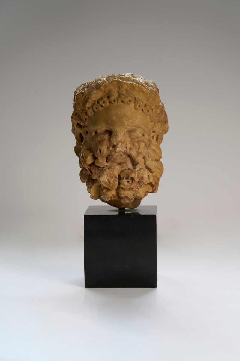 Tête romaine d'Hercules en giallo antico - IIème siècle