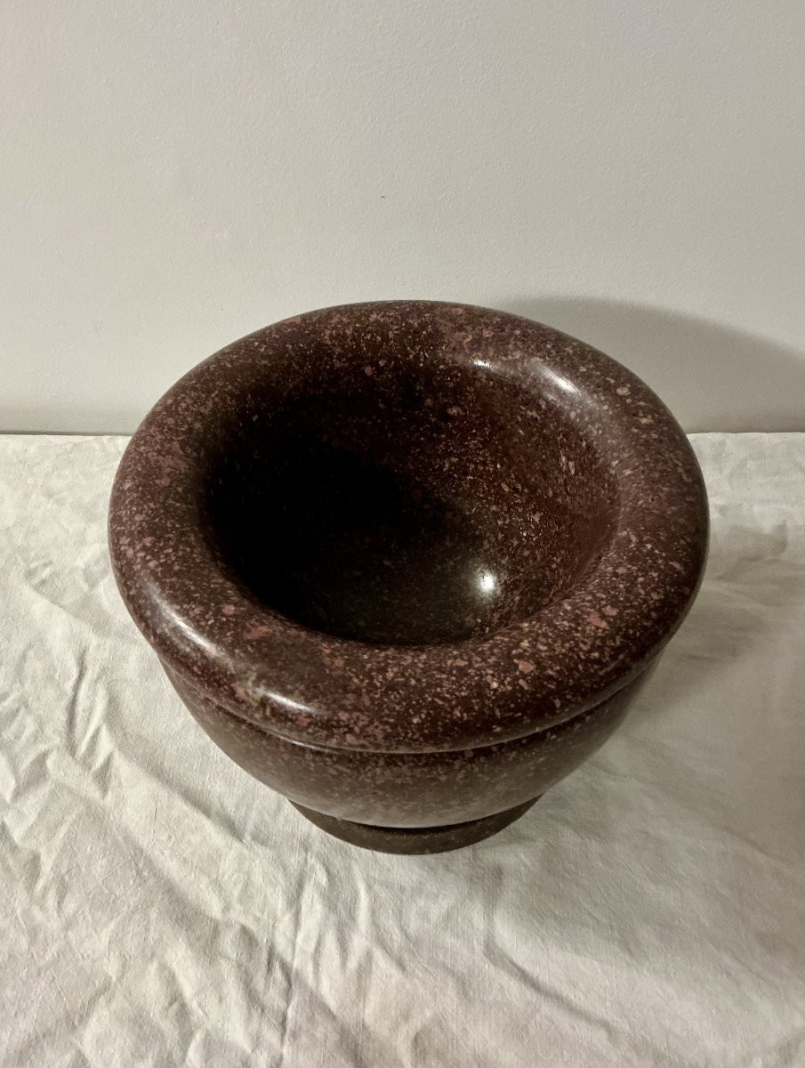 Porphyry Mortar - 18th Century - 23cm-photo-3
