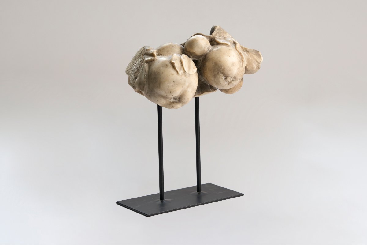 Fragment Of A Sarcorphage - Roman Marble - 1st-2nd Century-photo-2